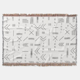 Schwarz-weißes Gorgees Modern Geometric Muster Decke