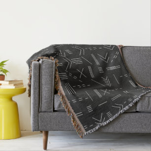 Schwarz-weißes Gorgees Modern Geometric Muster Decke