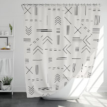 Schwarz-weißes Gorgees Modern Geometric Muster