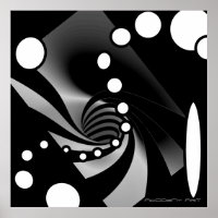 Schwarz-weißes grau geometrisches Abstract Design