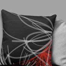 Schwarz-weißes Graue und rote Abstrakte-Design