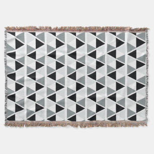 Schwarz-weißes graues geometrisches Muster Decke
