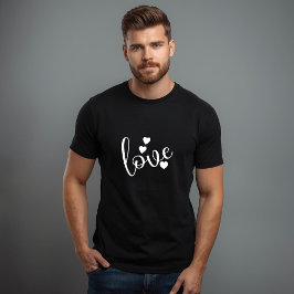 Schwarz-weißes Herren-T-Shirt T-Shirt