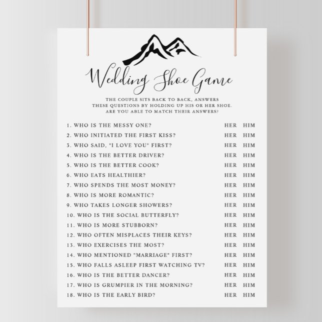 Schwarz-weißes Hochzeitsschuhspiel (Von Creator hochgeladen)
