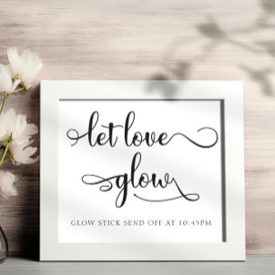 Schwarz-weißes Hochzeitssymbol "Gelassen Liebe glü