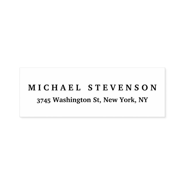 Schwarz-weißes klassisches Rücksendekennzeichen Permastempel (Design)