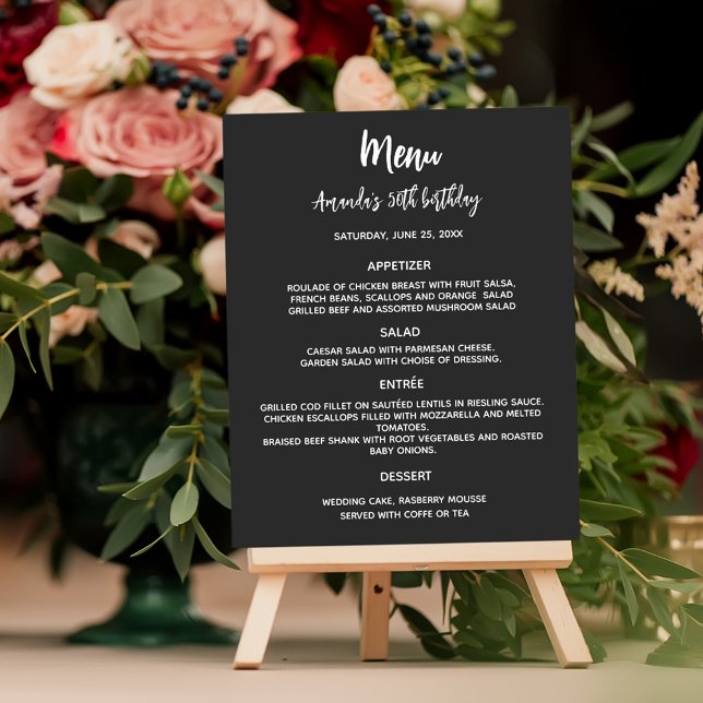 Schwarz-weißes Menü (Von Creator hochgeladen)