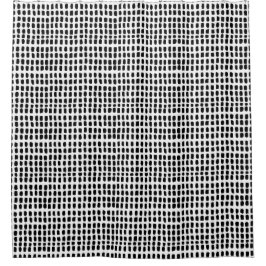 Schwarz-weißes Minimalistisches Abstrakt Line Art  Duschvorhang