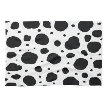 Schwarz-weißes modernes dalmatinisches Fleckenmust