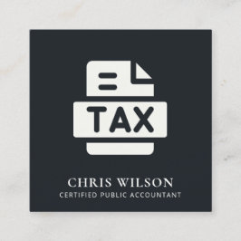 SCHWARZ-WEISSES MODERNES STEUERRÜCKKEHRSMITTEL - A QUADRATISCHE VISITENKARTE