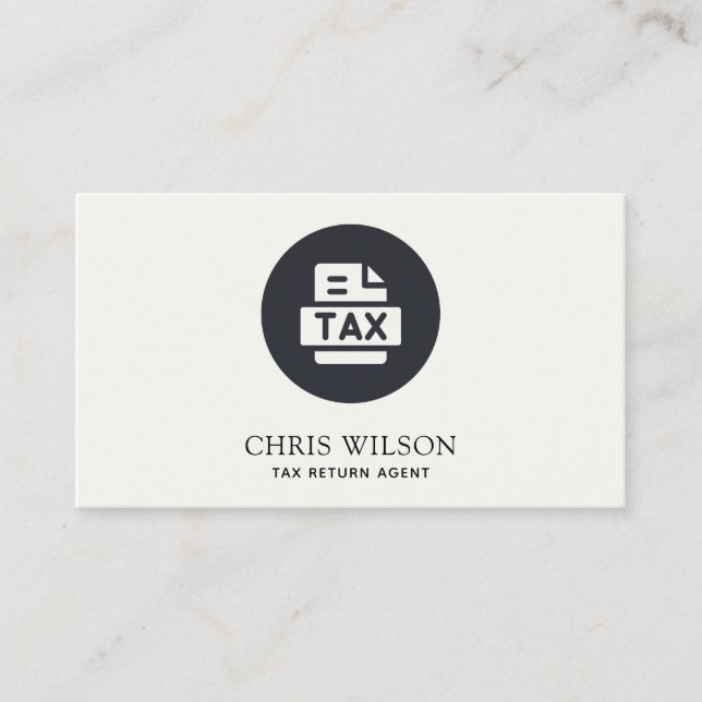 SCHWARZ-WEISSES MODERNES STEUERRÜCKKEHRSMITTEL - A VISITENKARTE (Vorderseite)