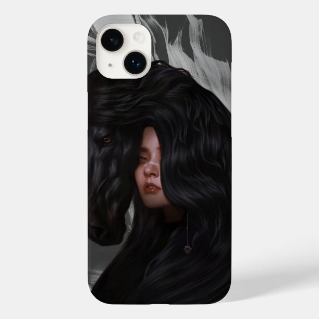 Schwarz-weißes modernes Theme Case-Mate iPhone Hülle (Rückseite)