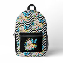 Schwarz-weißes Muster für Butterfly-Flöten