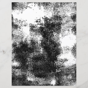 Schwarz-weißes Paint 2 Scrapbook Papier gestört