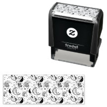 Schwarz-weißes Paisley-Muster – Elegante Textilkun