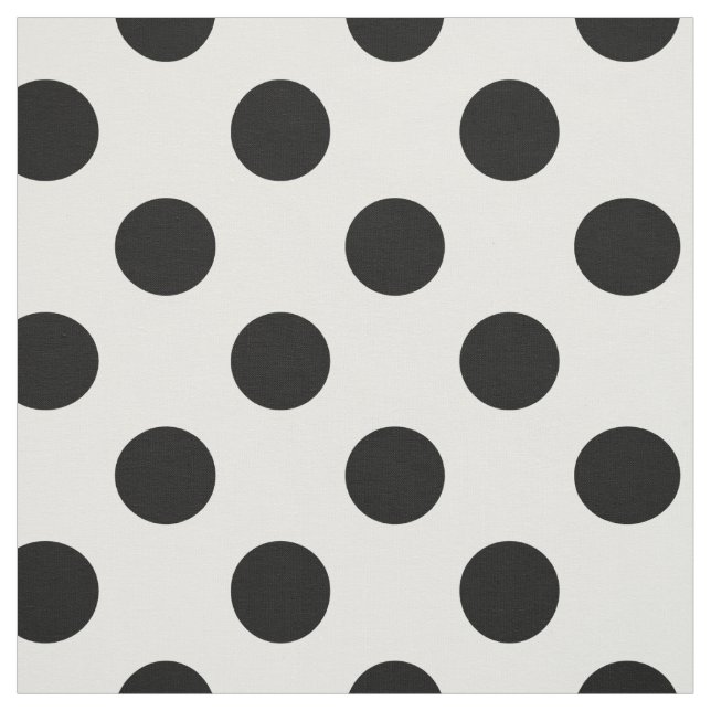 Schwarz-weißes Polka-dots-Muster Stoff (Muster)