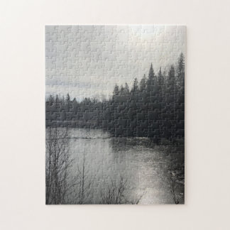Schwarz-weißes Rätsel Puzzle