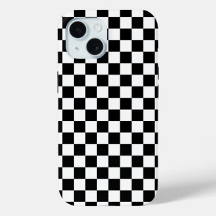 Schwarz-weißes Schachbrett Muster Case-Mate iPhone Hülle