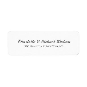 Schwarz-weißes Script Creative Trendy Elegante Fam