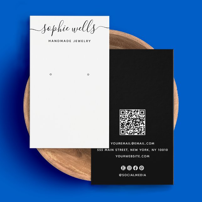 Schwarz-weißes Script QR-Codeerfassungsbildschirm (Von Creator hochgeladen)