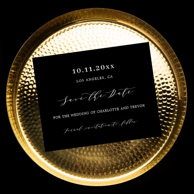 Schwarz-weißes Skript moderne Hochzeit Speichern S (Von Creator hochgeladen)