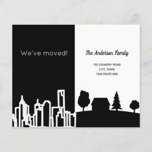 Schwarz-weißes Stadtland