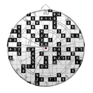 Schwarz-weißes Sudoku Dartscheibe