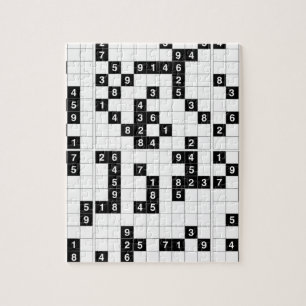 Schwarz-weißes Sudoku Puzzle