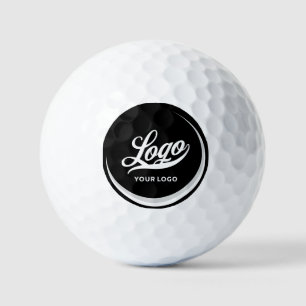 Schwarz-weißes Unternehmen - Logos Business Club Golfball