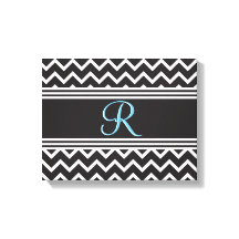 Schwarz | White Zickzack Gothic Zigzag Monogram