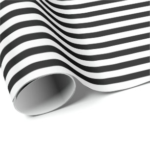 Schwarz Whitepaper zum Abpacken von Streifen Geschenkpapier