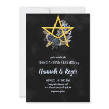 Schwarz-Wiccan-Gotik-Pentagramm