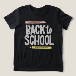 Schwarz zurück in die Schule Jungs Mädchen T Shirt