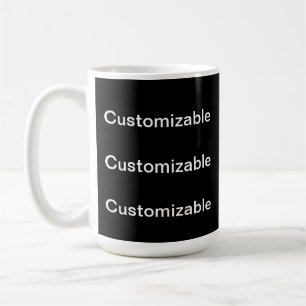 schwarz ZURÜCK Kaffeetasse