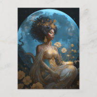 Schwarzafrikanisch-amerikanische Moon Goddess Quee