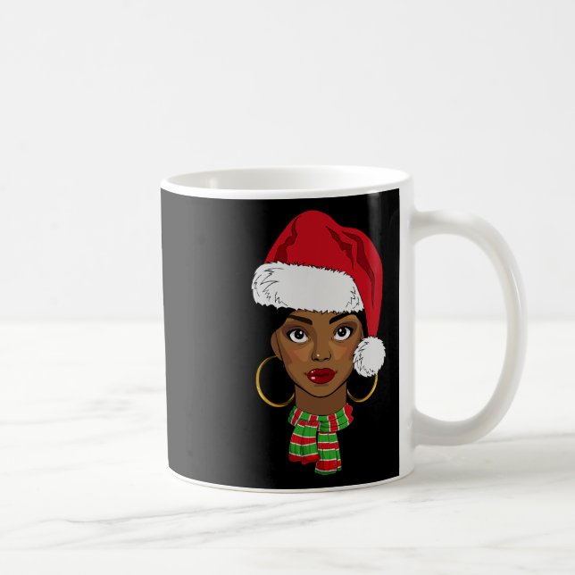 Schwarzafrikanischer Santa Afro Weihnachten Melani Kaffeetasse (Rechts)