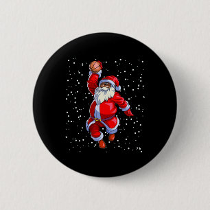 Schwarzafrikanischer Santa Claus Bysketbyll Afro Button