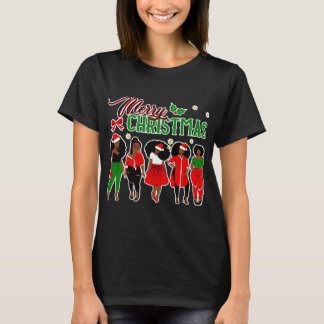 Schwarzafrikanischer WeihnachtsWeihnachtsfeiertag T-Shirt