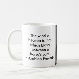 Schwarzarabisches Pferdportrait Tasse