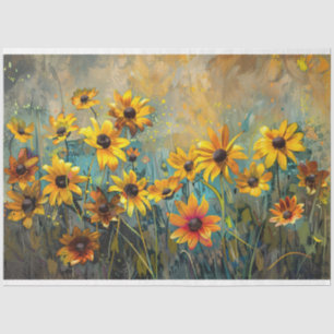 Schwarzaugige Susanne Blumen Impressionist Decoupa Seidenpapier