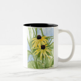 Schwarzaugige Susanne Keramiktasse Zweifarbige Tasse