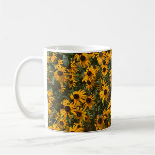 Schwarzäugige Susans Blumen, Floral, Fotografie Kaffeetasse