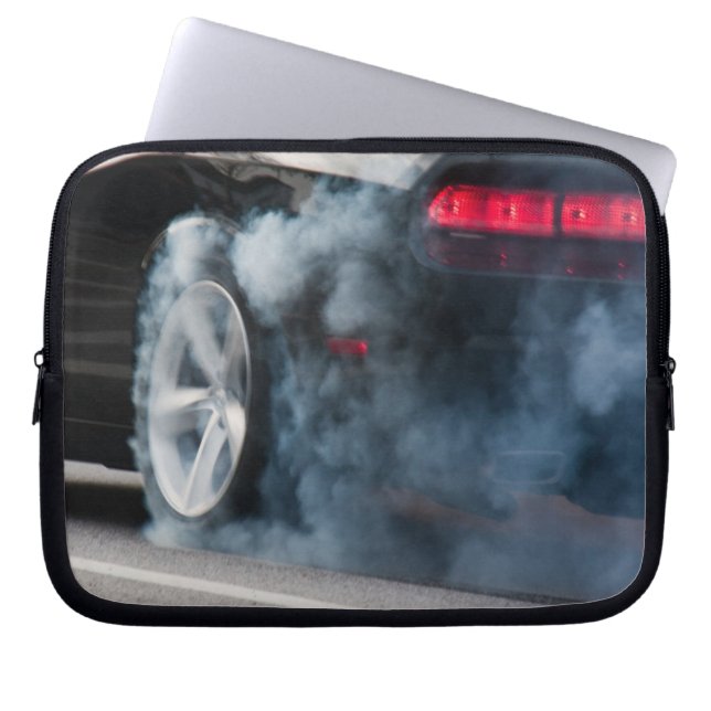 Schwarzautobahn Laptopschutzhülle (Vorderseite)