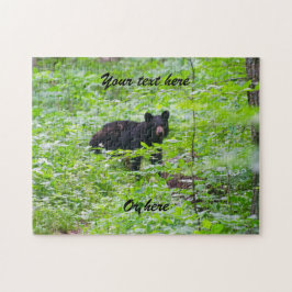 Schwarzbär im Wald Puzzle