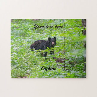 Schwarzbär im Wald Puzzle