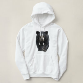 Schwarzbär nähert sich hoodie