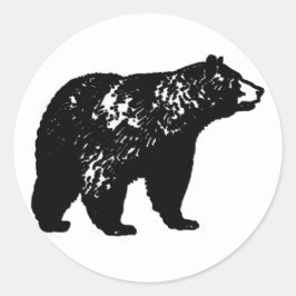 Schwarzbär Runder Aufkleber