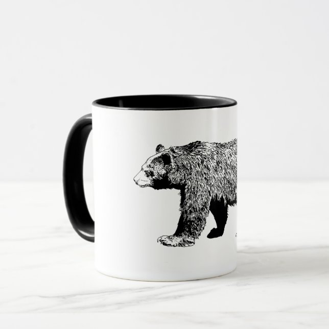 Schwarzbär Tasse (Vorderseite Links)