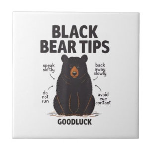 Schwarzbär-Tipps viel Glück Fliese