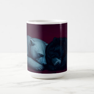 Schwarzbär und Eisbär Kaffeetasse